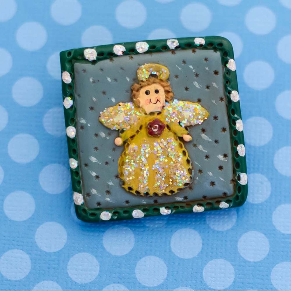 Vintage Mid Century Angel Pin